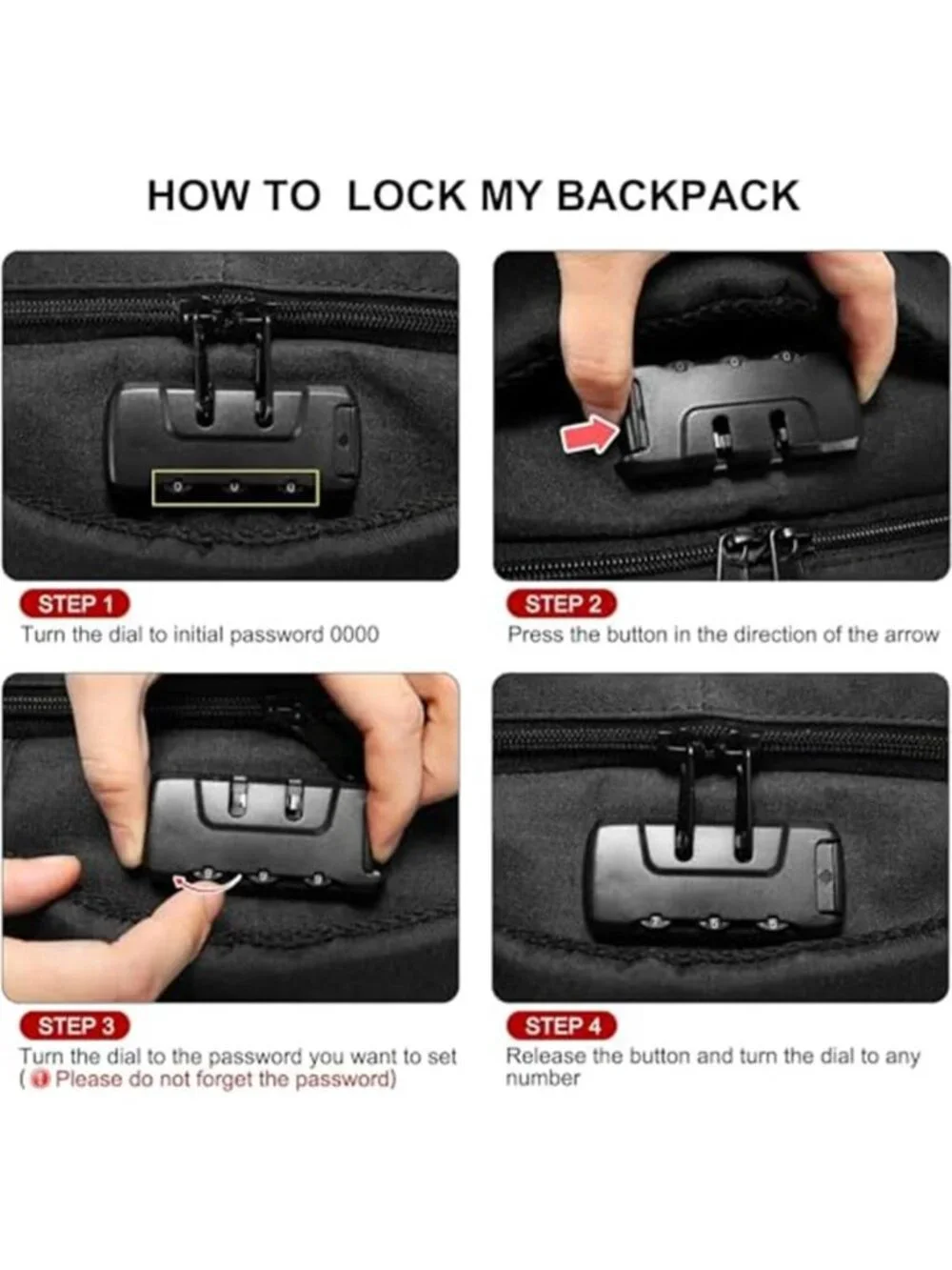 17 Inch Laptop Backpack Waterproof USB Charging Anti Theft Travel Black 35L